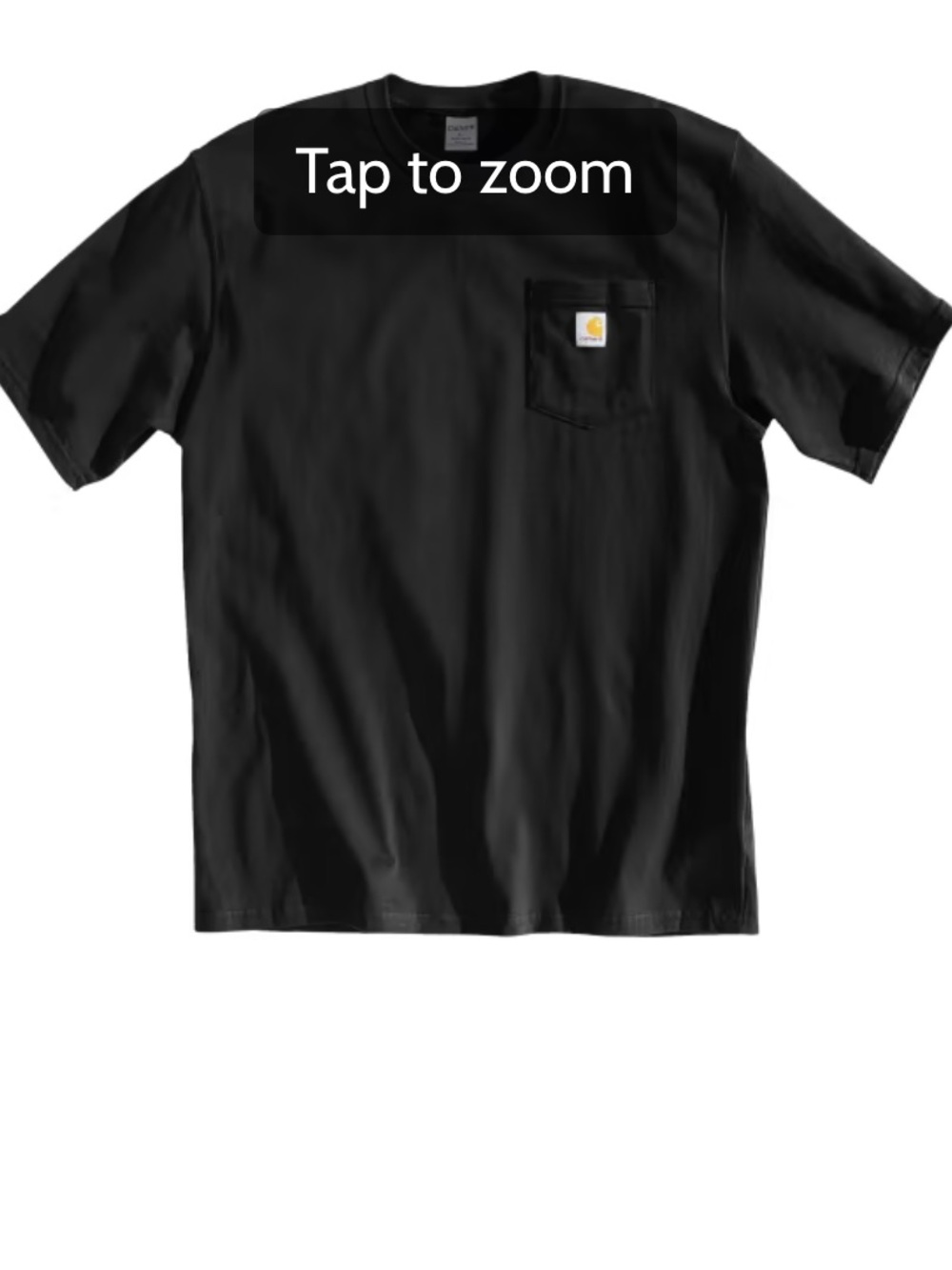 Carhartt Black Pocket Tee with Logo